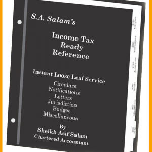 Income Tax Ready Reference